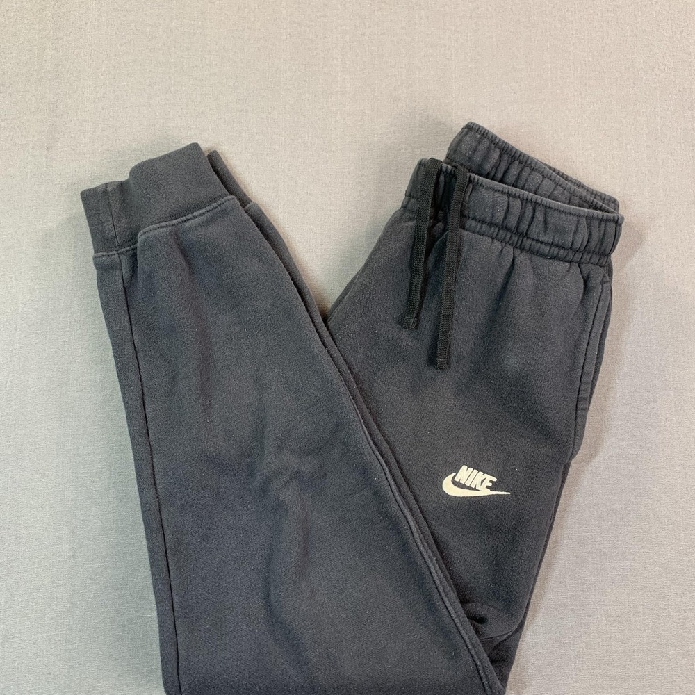 Nike Sportswear Club Fleece Sweatpants Mens Small 28x27 Black Joggers Athletic